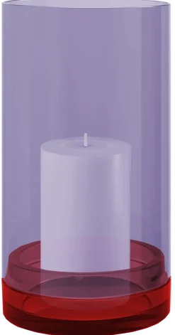 Online REMEMBER - Glas lanterne "Lucius" - Large - Violet