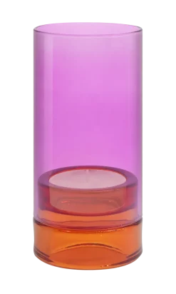 Clearance REMEMBER - Glas lanterne "lys" - Pink