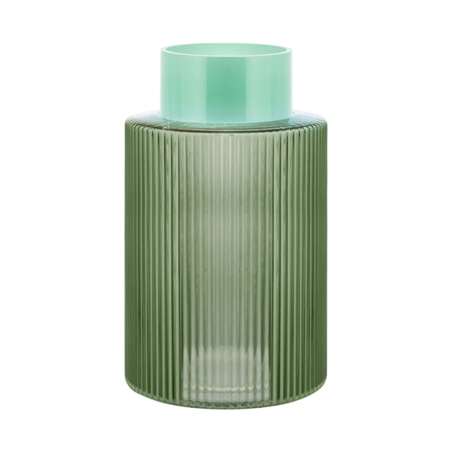 Outlet REMEMBER - Vase - Groove L - Grøn