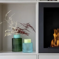 Outlet REMEMBER - Vase - Groove L - Grøn