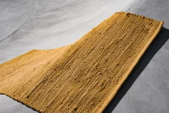 Outlet Rug Solid - Bomuldstæppe, amber - 65x135 cm.