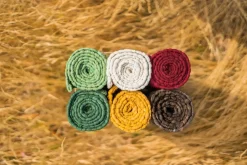 Outlet Rug Solid - Bomuldstæppe, amber - 65x135 cm.
