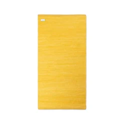 Hot Rug Solid - Bomuldstæppe, gul - 75x300 cm.