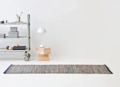 Sale Rug Solid - Tæppe jute læder, graphite - 75x200 cm.