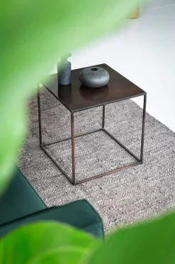 Clearance Rug Solid - Tæppe m. læder, wood - 65x135 cm