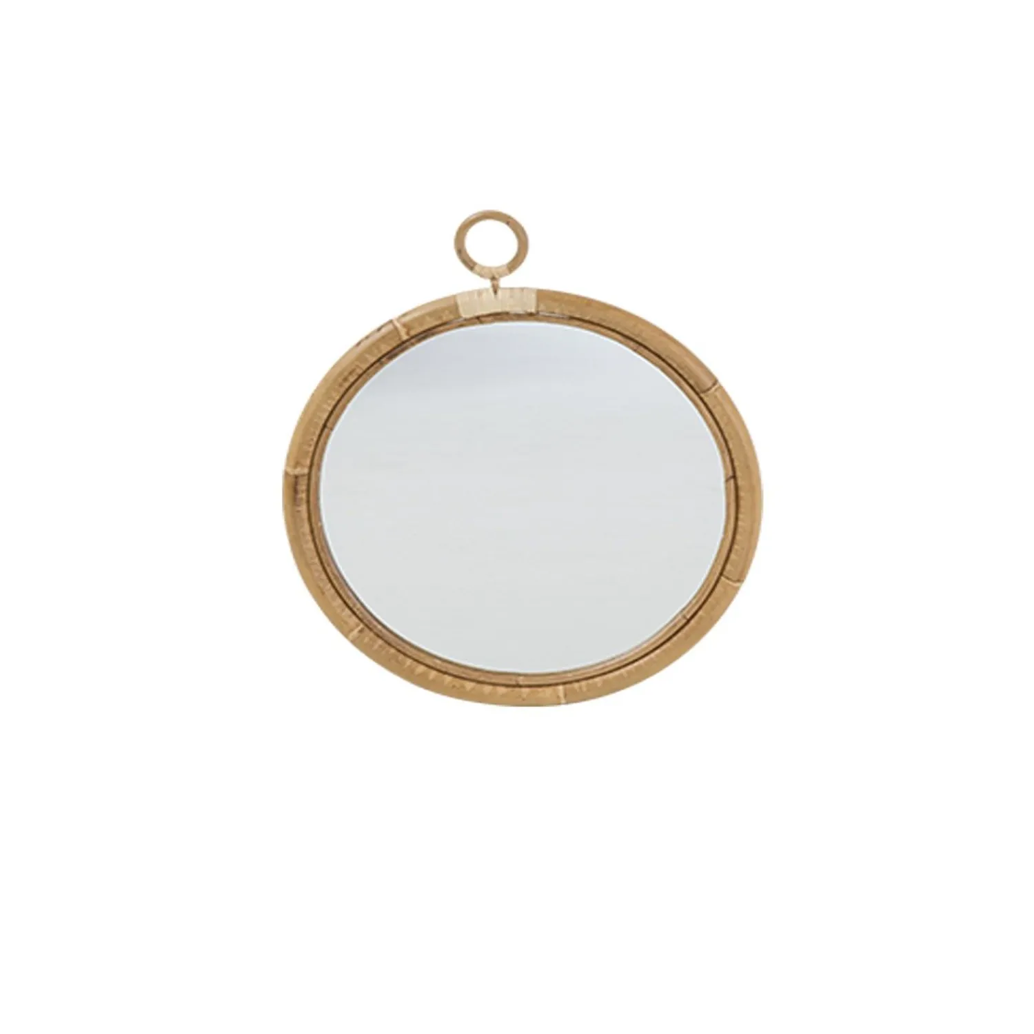 Outlet Sika design - Ella Spejl - rattan - small - Ø 40 cm