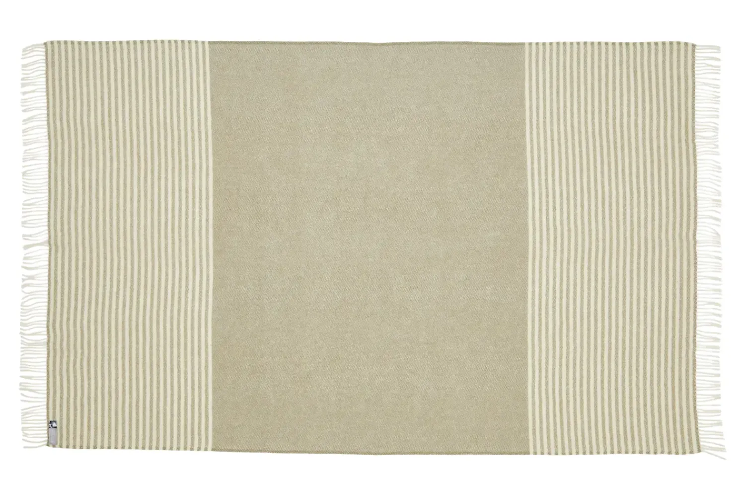 Clearance Silkeborg Uldspinderi - Plaid - Bogø - Light Green/Lys Grøn - 140x240 cm