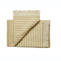 Best Silkeborg Uldspinderi - Plaid - Bogø - Sunshine Yellow/Gul - 140x240 cm
