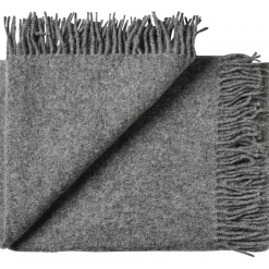 Sale Silkeborg Uldspinderi - Plaid - Athen - Dark Nordic Grey / Mørke Grå - 130x200 cm