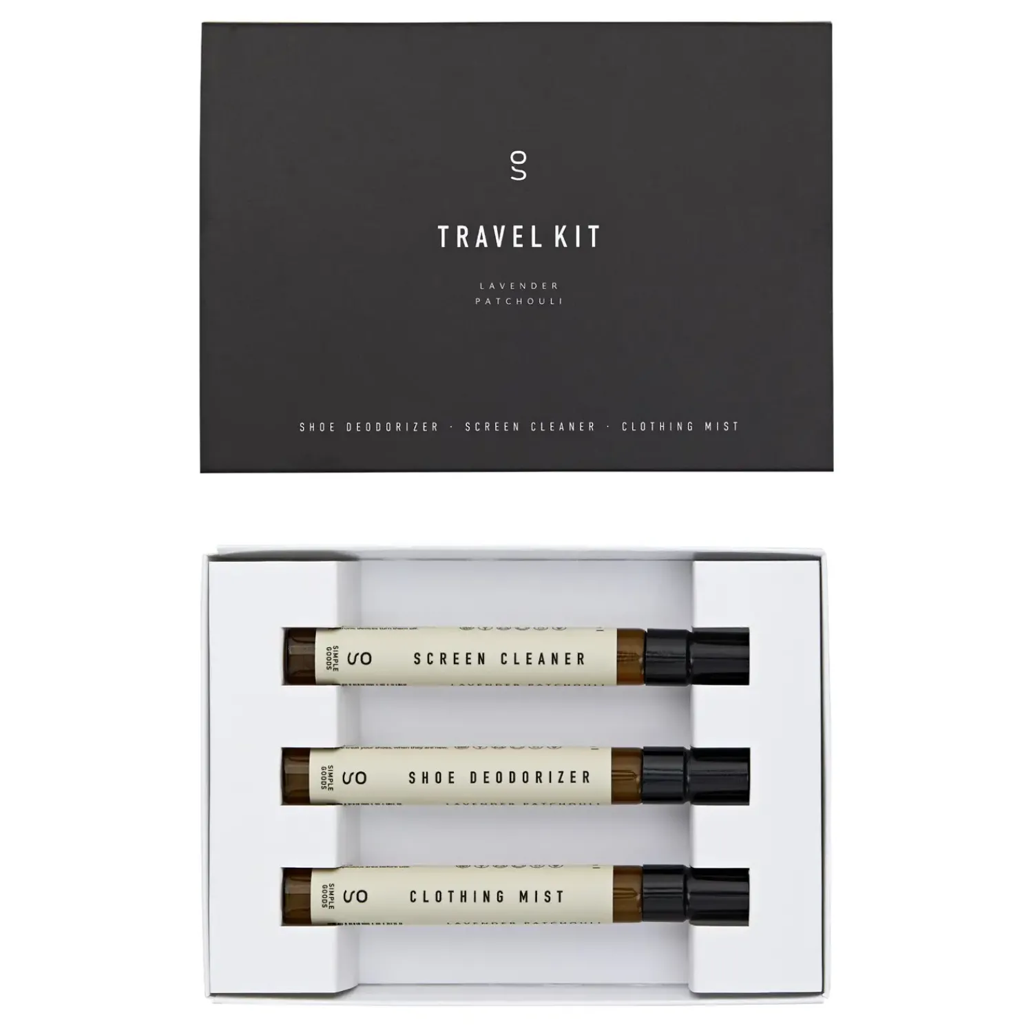 Sale Simple Goods - Travel Kit - Tekstilspray, skærmrens & sko deodorant