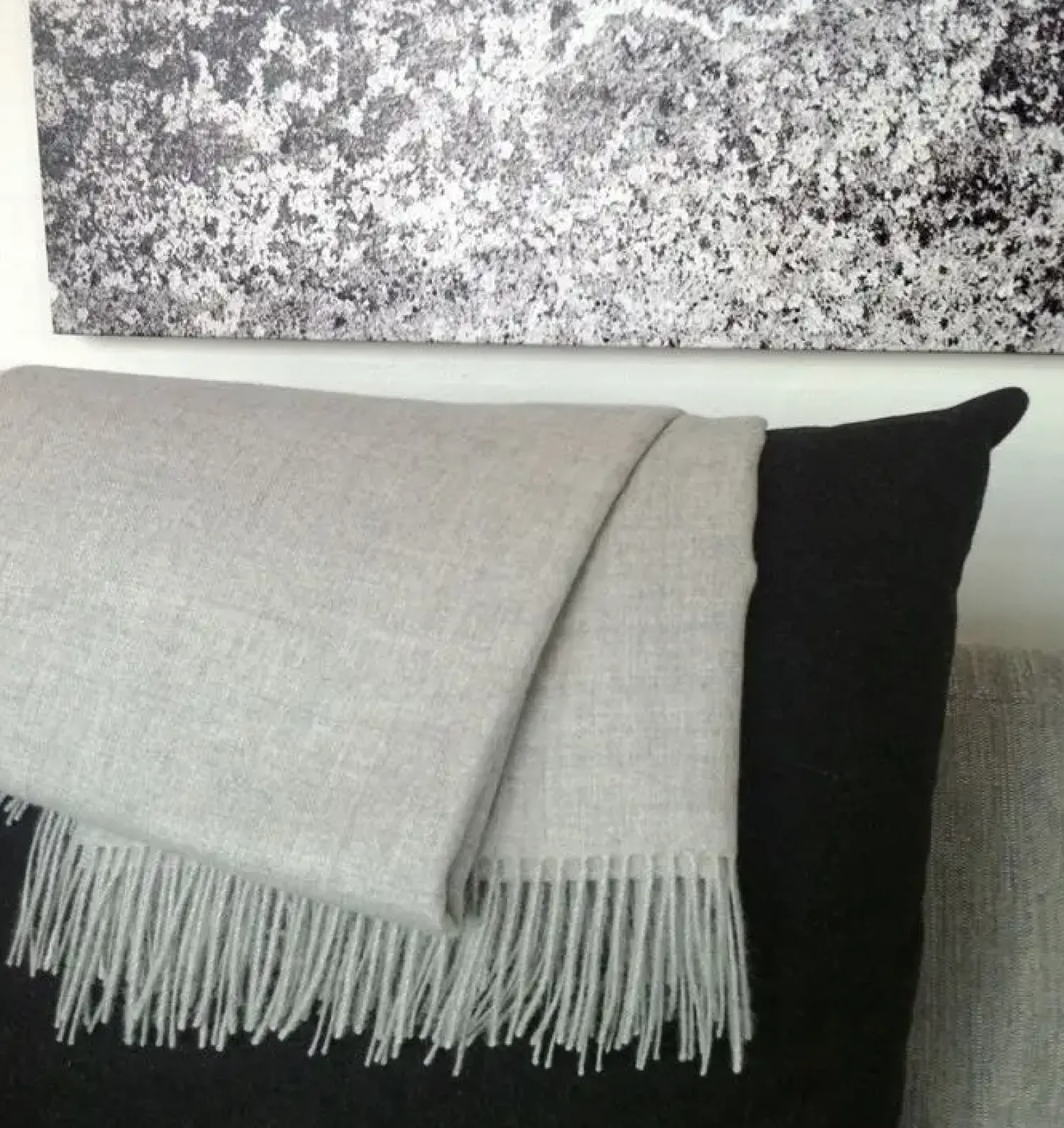 Best Skriver Collection - Plaid - Baby Alpaca - Grey/Brown - 130x200 cm
