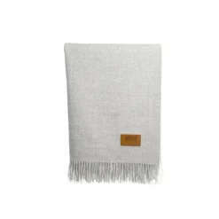 New Skriver Collection - Plaid - Baby Alpaca - lysegrå - 130x200 cm