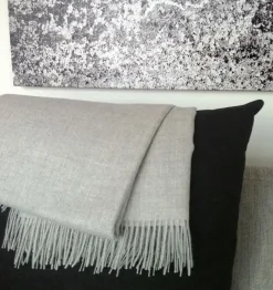 New Skriver Collection - Plaid - Baby Alpaca - lysegrå - 130x200 cm