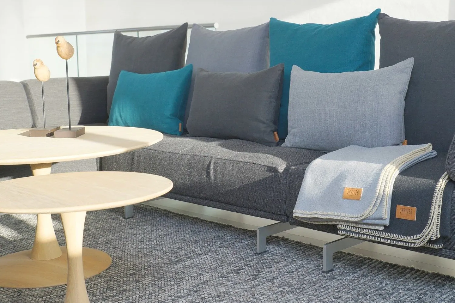 New Skriver Collection - Pude - Hotmadi - lysegrå - 65x65 cm