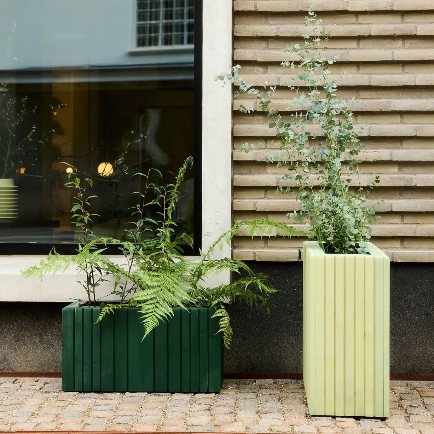 New Squarely Copenhagen - Plantekasse - Unfold WIDE TALL - Rød - 77 x 33 x 70 cm