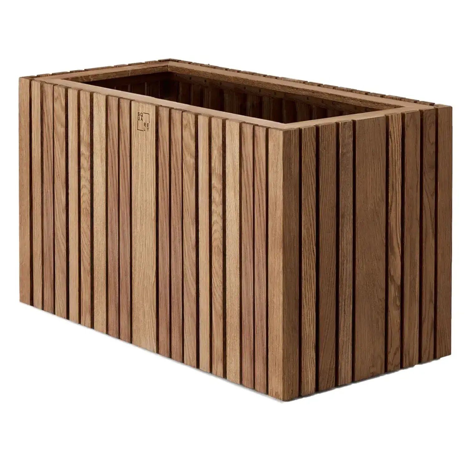 Hot Squarely Copenhagen - Plantekasse - GrowLARGE - Mørk Eg - 90x45x52cm