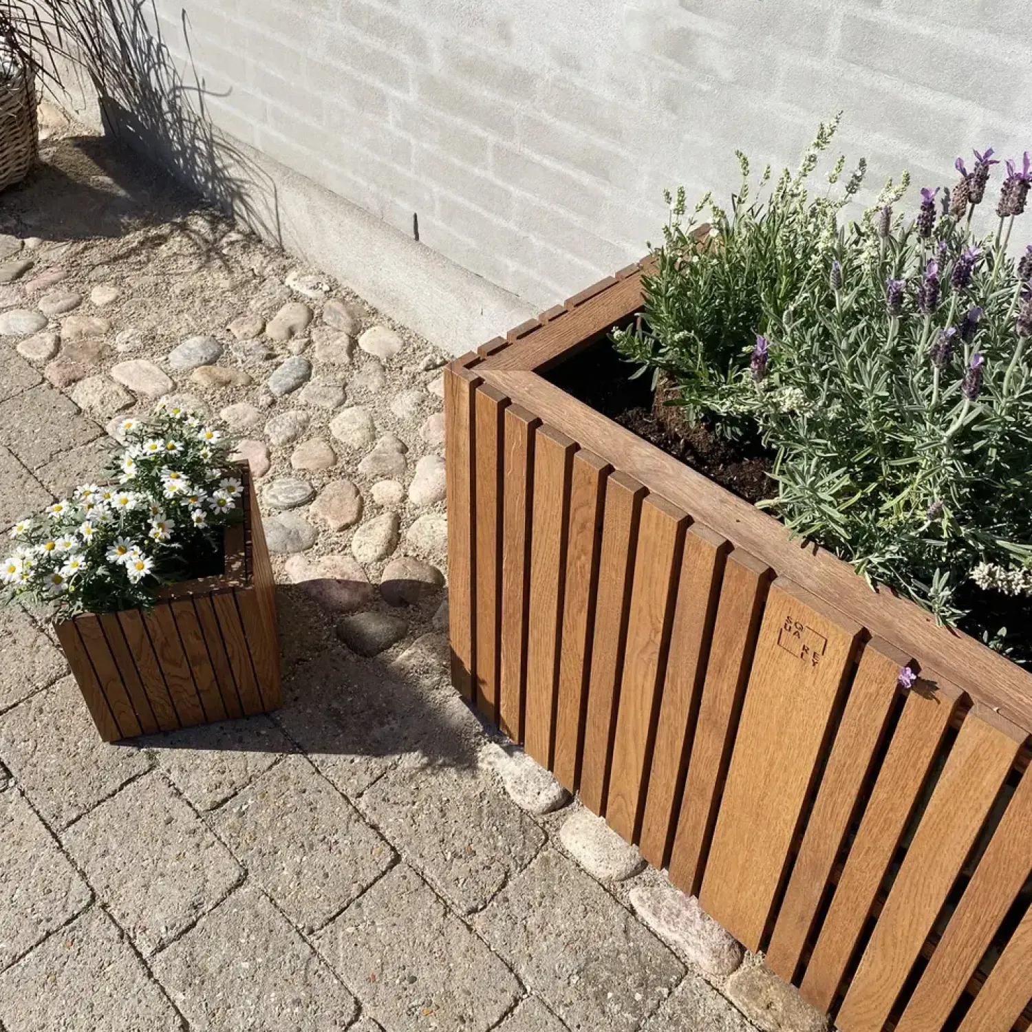 Hot Squarely Copenhagen - Plantekasse - GrowLARGE - Mørk Eg - 90x45x52cm