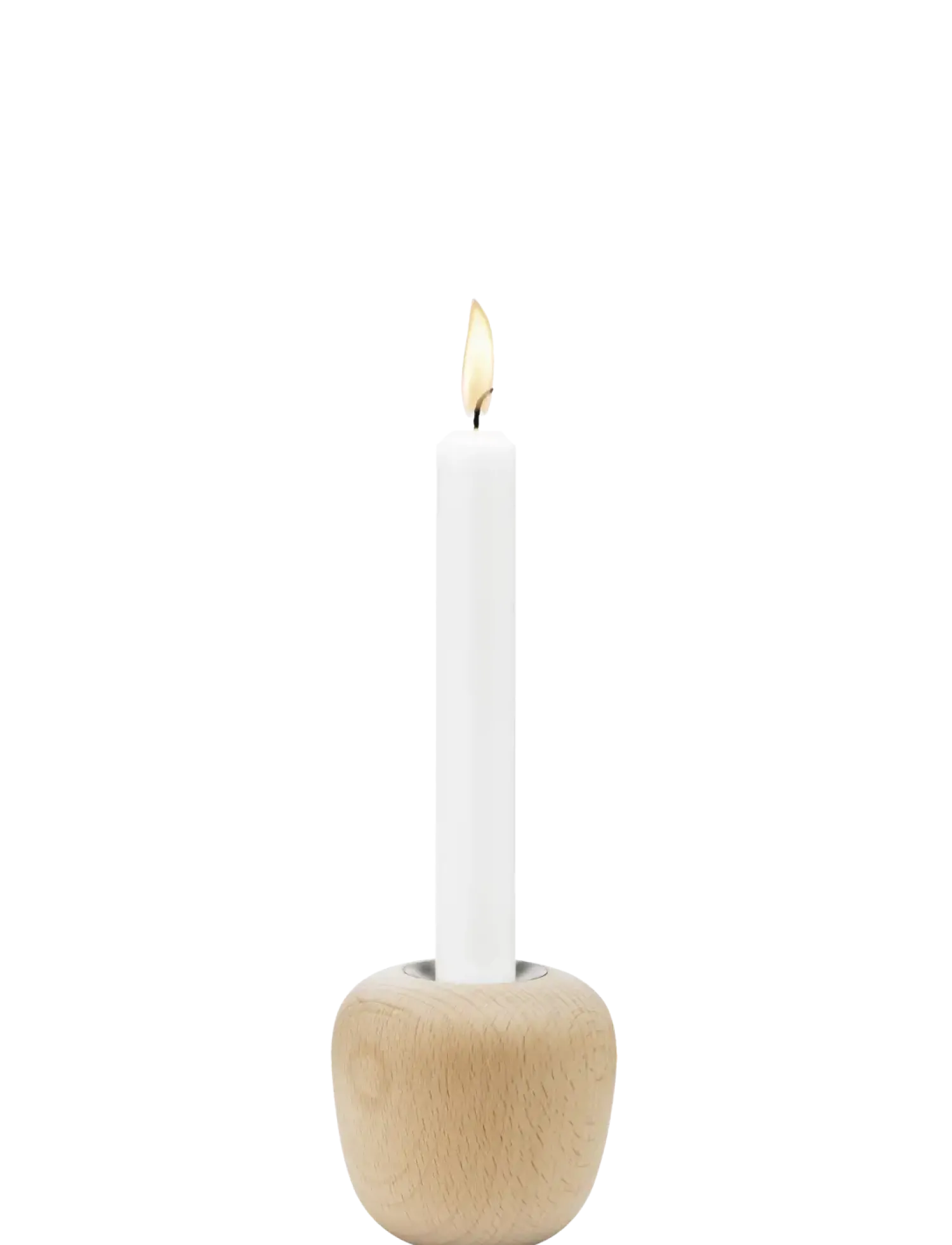 Hot Stelton - Ora lysestage H 8 cm beech wood