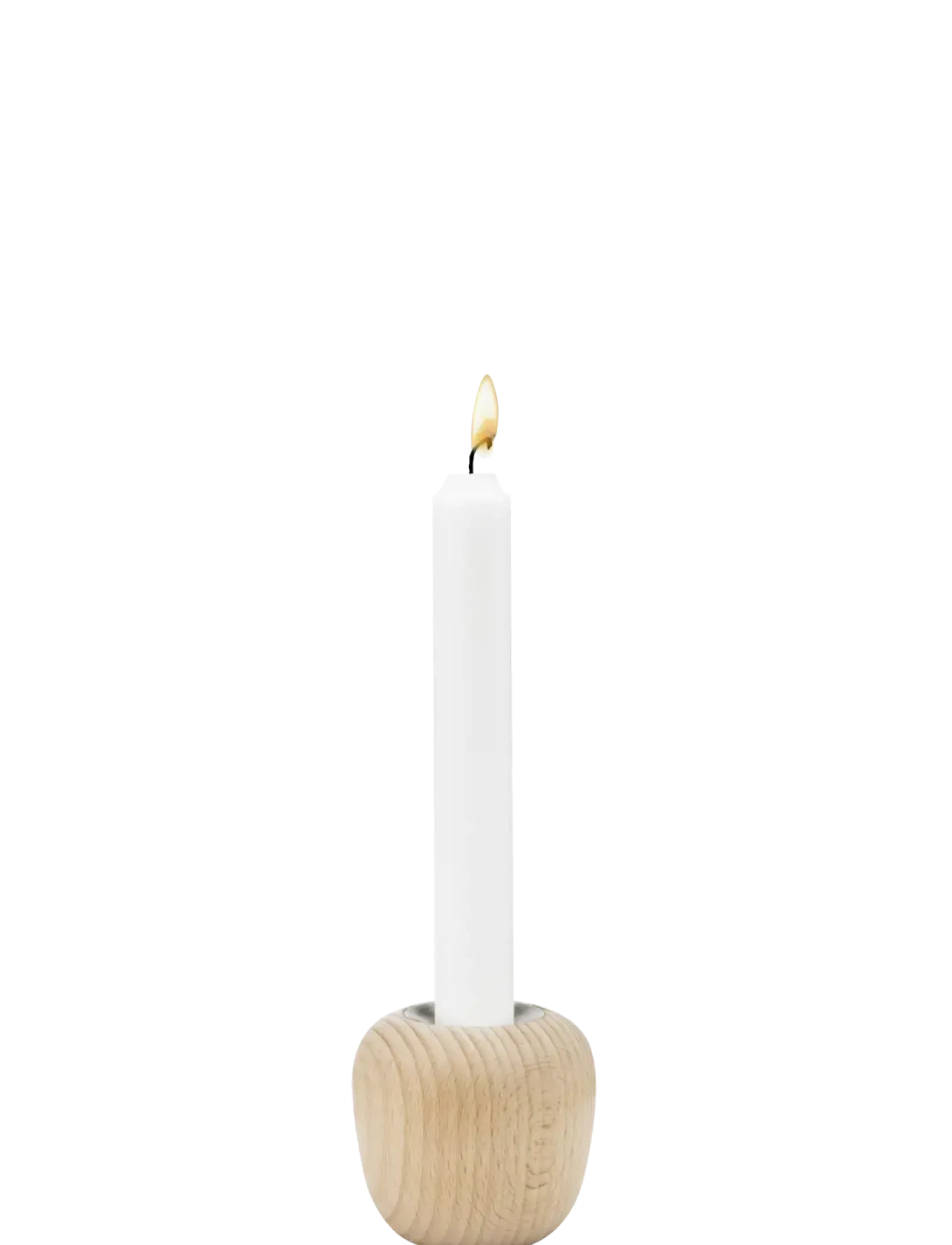 Stelton - Ora lysestage H 6.5 cm beech wood