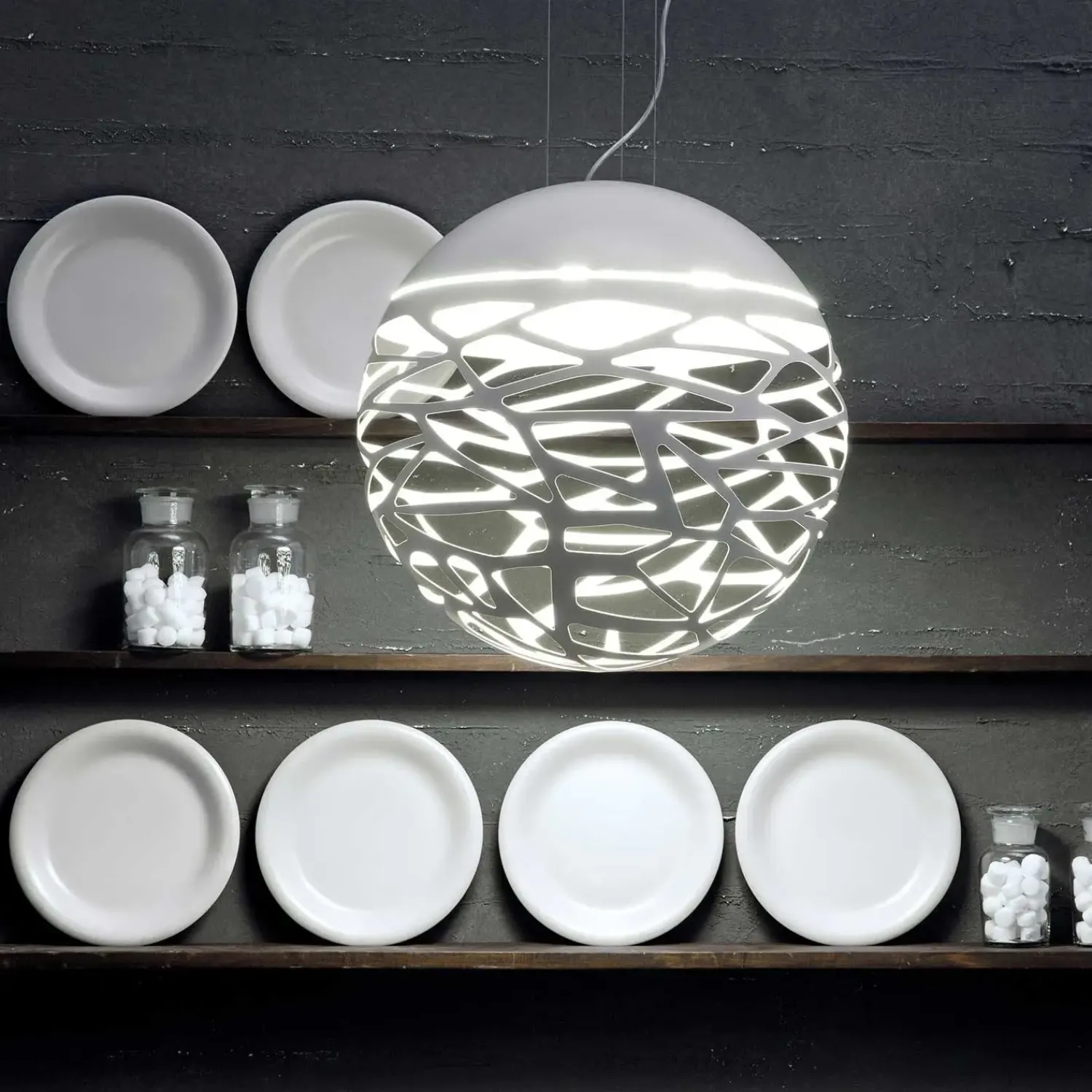 Outlet Grupa-Products Studio Italia design - Kelly Sphere lampe small - Hvid