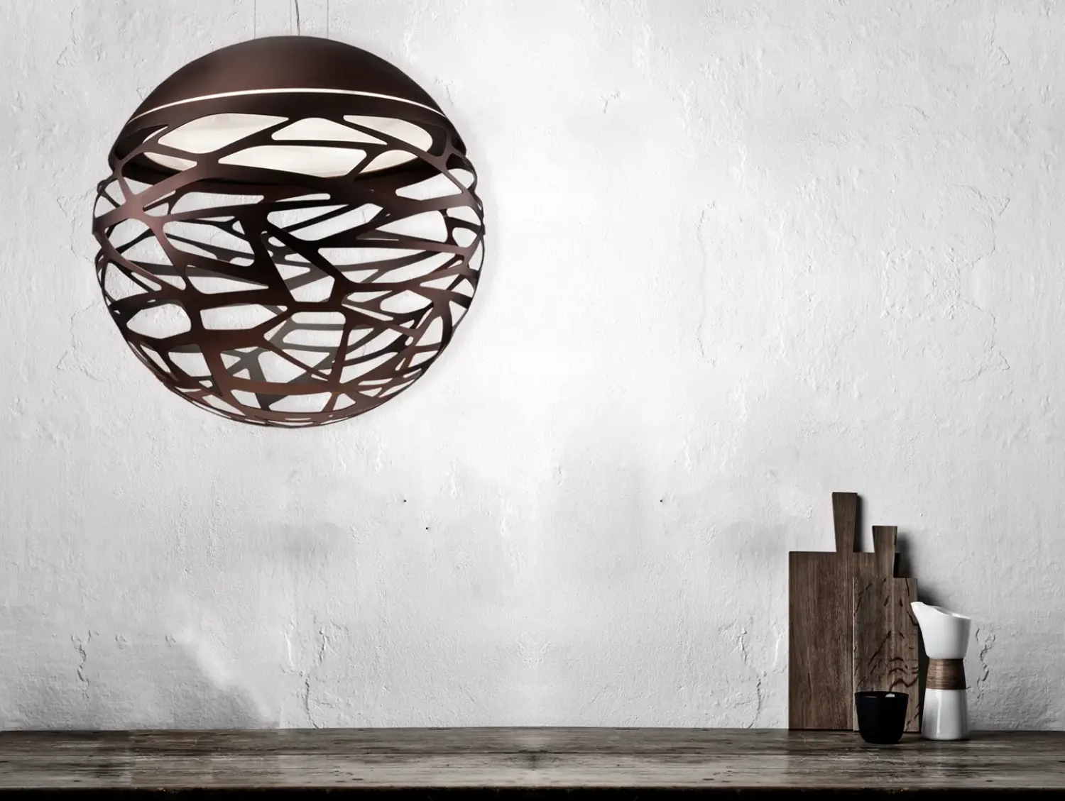 Clearance Grupa-Products Studio Italia design - Kelly Sphere lampe - Small - Kobber bronze