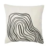 Discount Svanefors - Curve Pudebetræk - Black/white 45x54cm