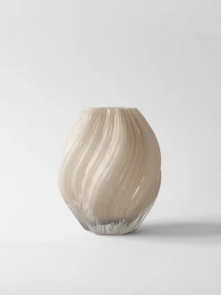 Hot Tell Me More - Noma vase - linen - 23 cm x 19 cm