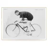Best The Dybdahl - Plakat 50x70 cm. - Man and bicycle - Papir