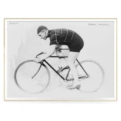Best The Dybdahl - Plakat 50x70 cm. - Man and bicycle - Papir