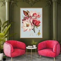 Best The Dybdahl - Plakat 30x40 cm - Pink Flower - Papir