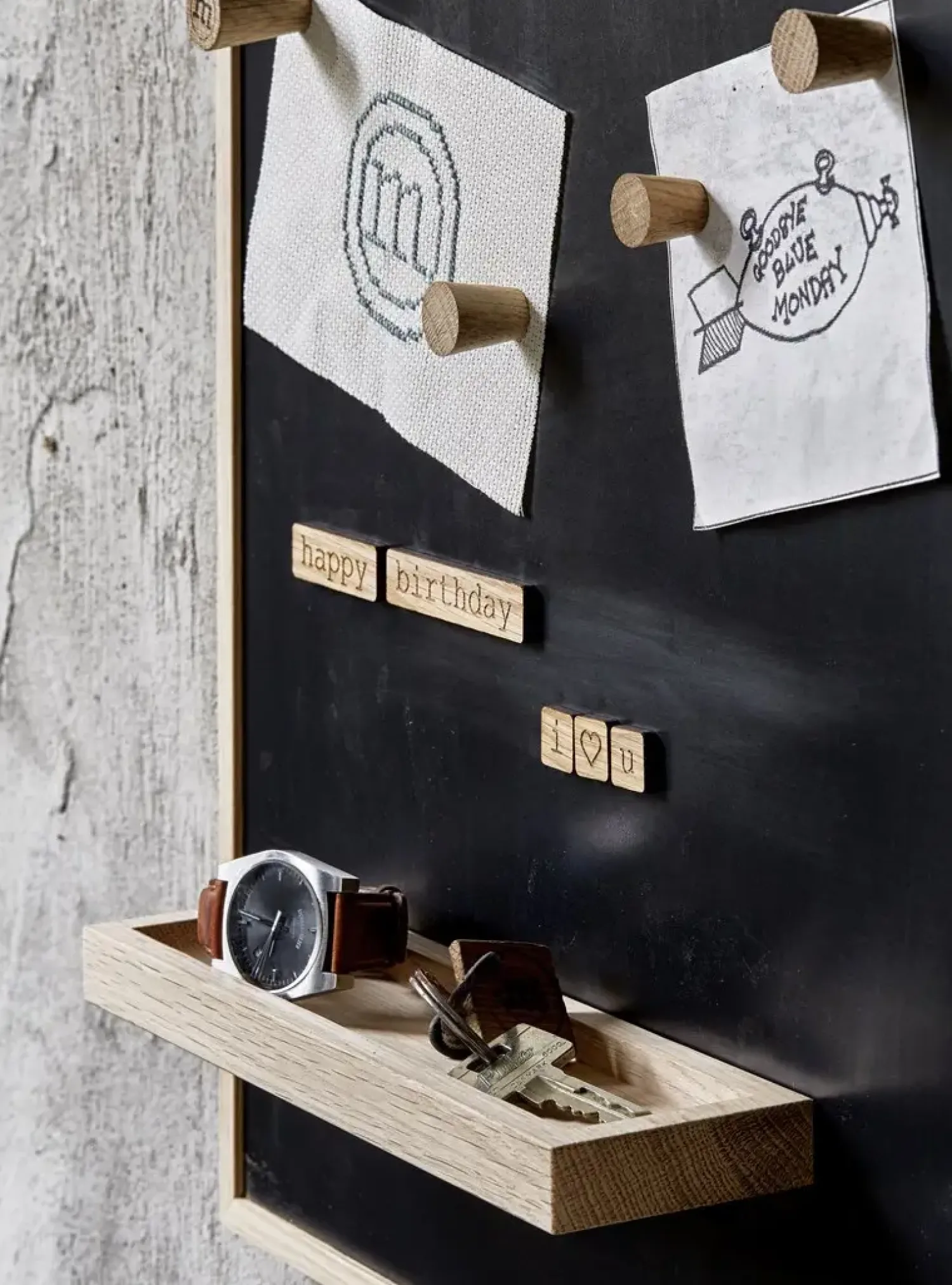 Hot The Oak Men - Notice Board - Small - Dark Oak