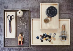 Outlet The Oak Men træbakke - Square Tray Medium - Eg