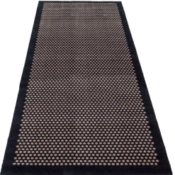 Clearance Tica Copenhagen - Løber - Dot - Sort/Sand - 100x300 cm