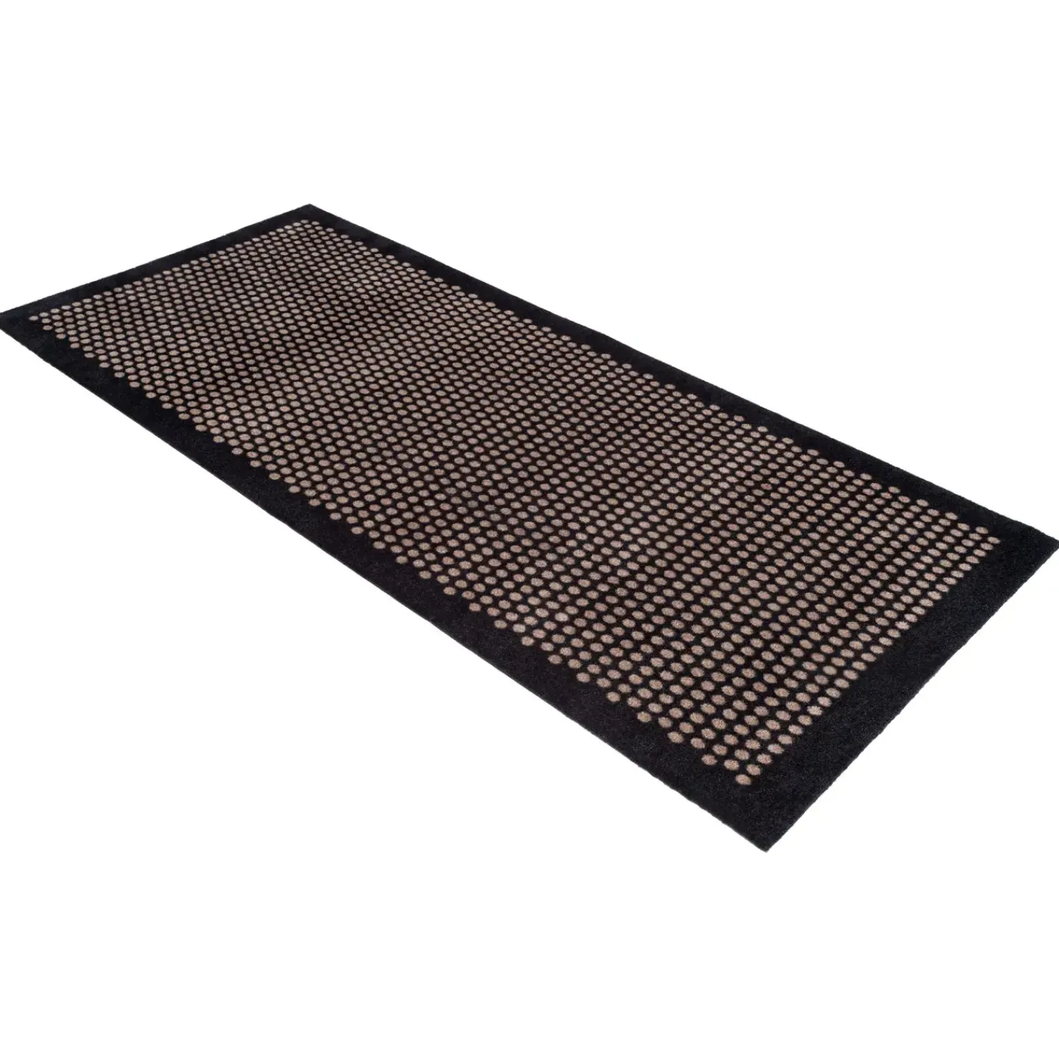 New Tica Copenhagen - Løber - Dots - Sort/sand - 90x200 cm