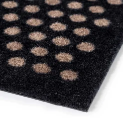 New Tica Copenhagen - Løber - Dots - Sort/sand - 90x200 cm