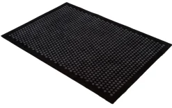 Discount Tica Copenhagen - Smudsmåtte - Dots - Sort/grå - 90x130 cm