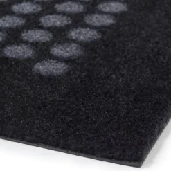 Discount Tica Copenhagen - Smudsmåtte - Dots - Sort/grå - 90x130 cm