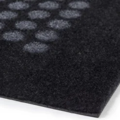 Hot Tica Copenhagen - Smudsmåtte - Dots - Sort/grå - 67x120 cm