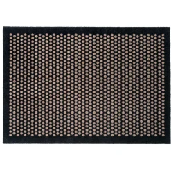 Hot Tica Copenhagen - Smudsmåtte - Dots - Sort/Sand - 90x130 cm