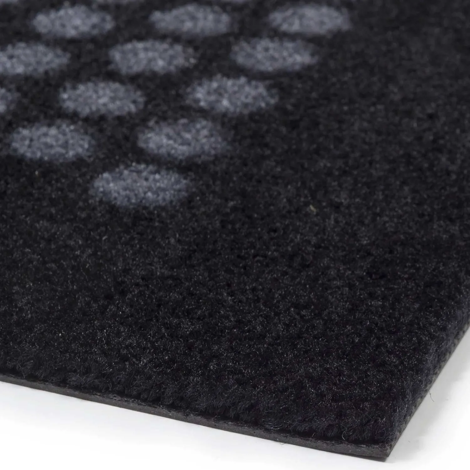 Hot Tica Copenhagen - Smudsmåtte - Dots - Sort/grå - 60x90 cm