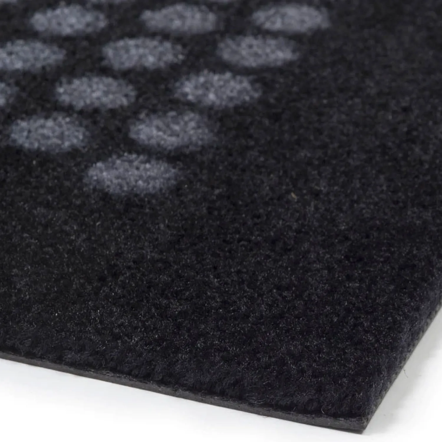 Discount Tica Copenhagen - Smudsmåtte - Dots - Sort/grå - 67x200 cm