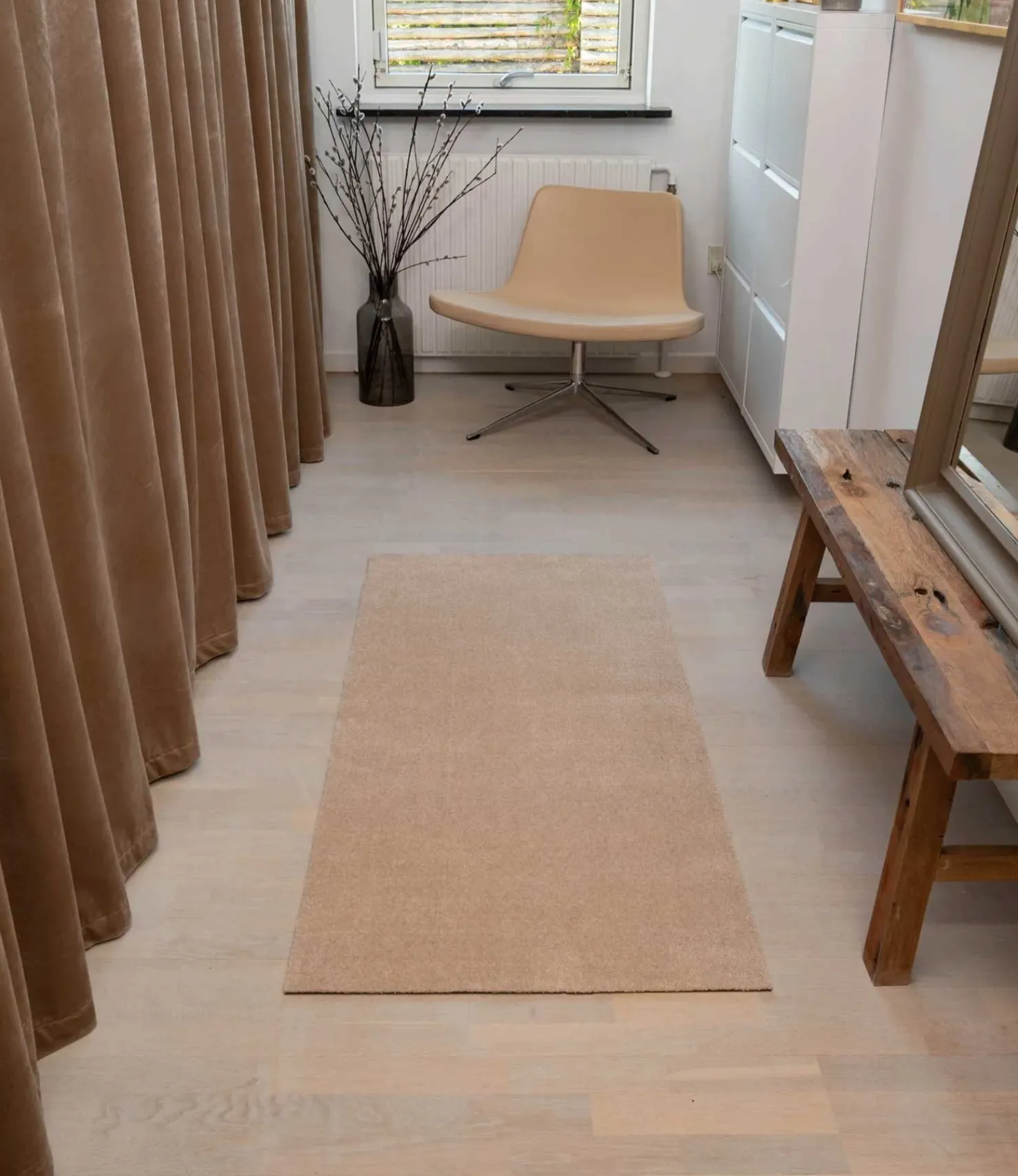 Clearance Tica Copenhagen - Smudsmåtte / Dørmåtte - Ivory - 67x150 cm