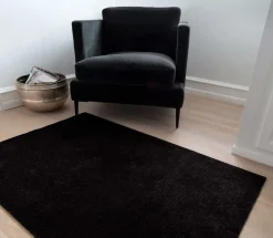 Online Tica Copenhagen - Smudsmåtte - Ensfarvet - Sort - 67x150 cm