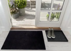 Best Tica Copenhagen - Smudsmåtte - Ensfarvet - sort - 60x90 cm