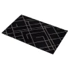 Clearance Tica Copenhagen - Smudsmåtte - Lines - Sort/Sand - 40x60 cm.