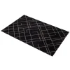 Outlet Tica Copenhagen - Smudsmåtte - Lines - Sort/Sand - 60x90 cm.