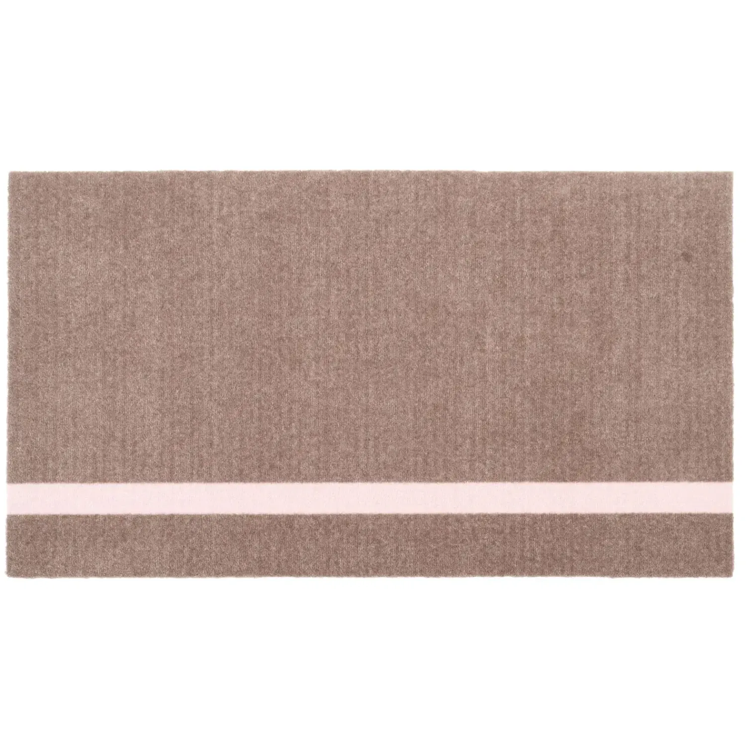 Clearance Tica Copenhagen - Smudsmåtte - Stripes Vertical - Lyserød/Sand - 40x60 cm