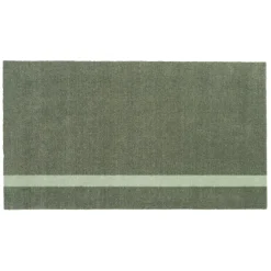 Hot Tica Copenhagen - Smudsmåtte - Stripes Vertical - Lysegrøn/Støvet - 40x60 cm