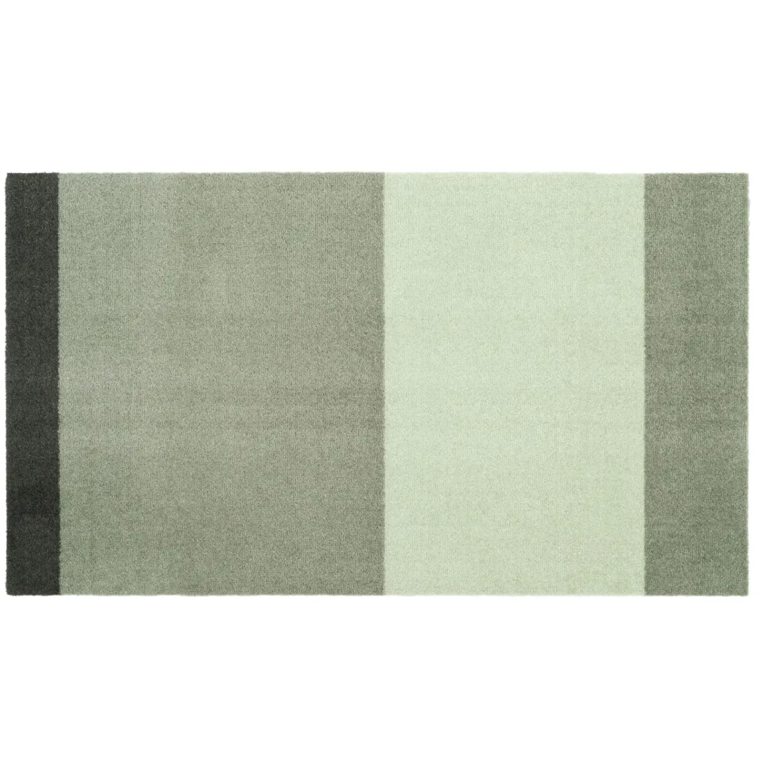 Tica Copenhagen - Smudsmåtte - Stripes Horizon - Lysegrøn/Støvet/Mørkegrøn - 40x60 cm