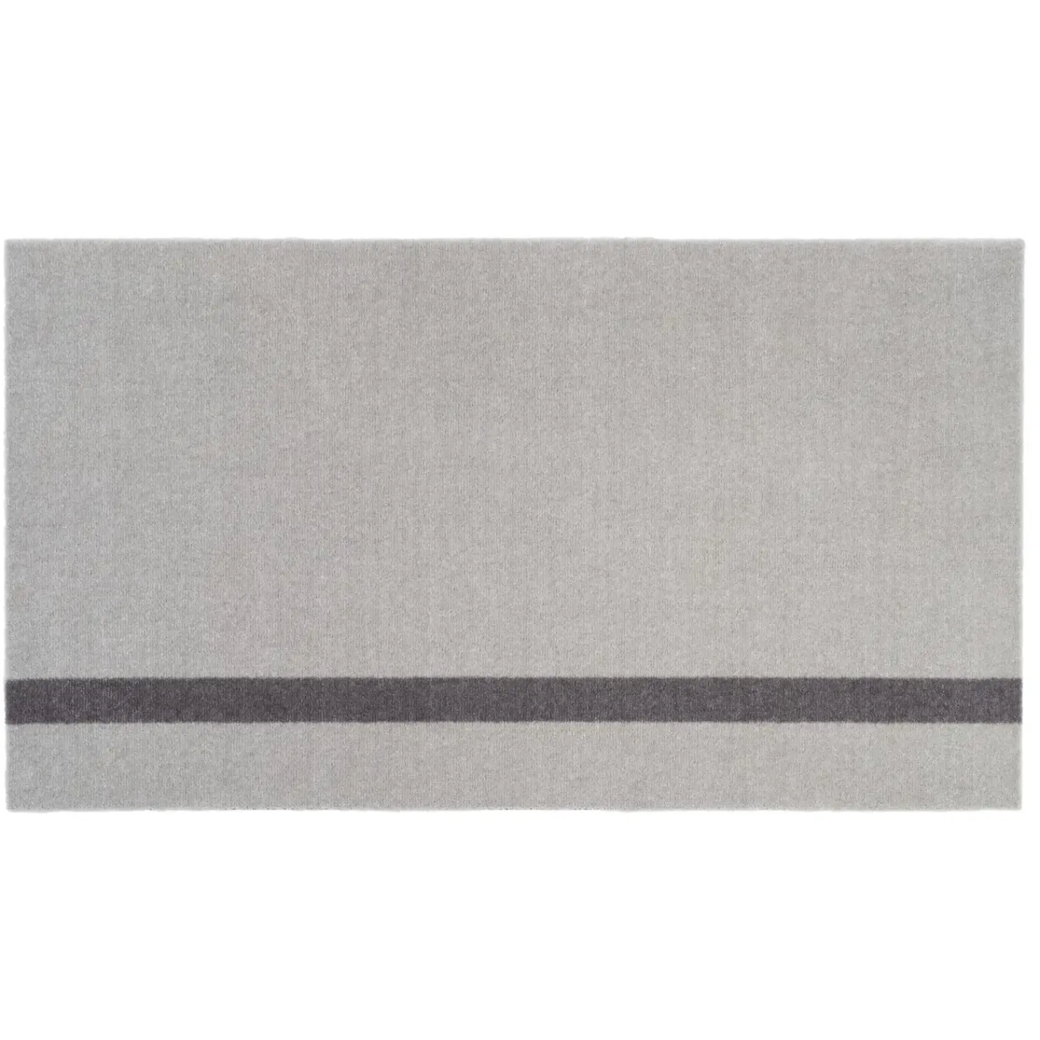 Clearance Tica Copenhagen - Smudsmåtte - Stripes Vertical - Lysegrå/Steelgrey - 60x90 cm